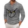 Men's Casual Collared Long-Sleeve Knit Base Layer Top