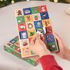 5pcs Christmas Gift Box Christmas Surprise Gift Box 24Grid DIY Kids Countdown Advent Calendar Box Poked With Finger Gift Box