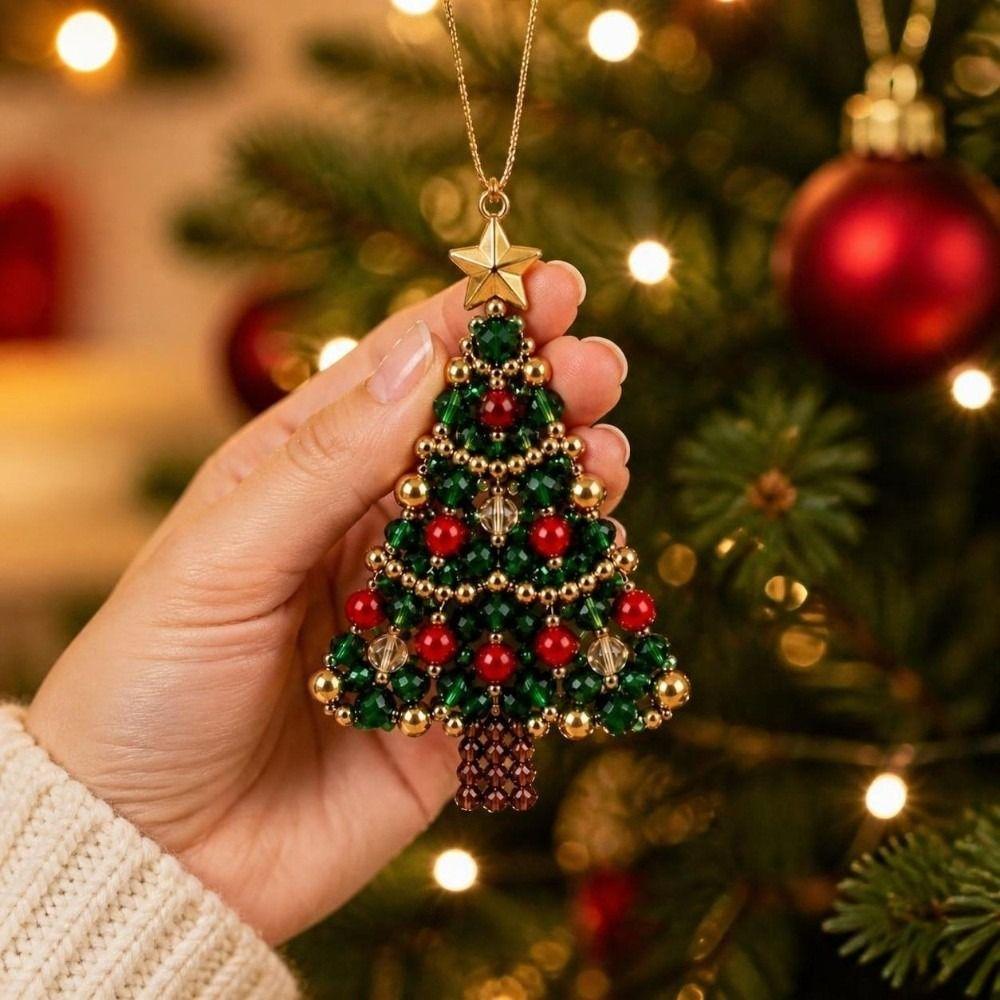 DIY Weihnachtsbaumschmuck-Set Perlen-Weihnachtsbastelset Festliche Feiertagsaktivität