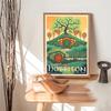 Tolkien Wall Art Vintage Landscape Self-adhesive Art Poster Whitepaper Sticker DIY Room Bar Cafe Wall Decor