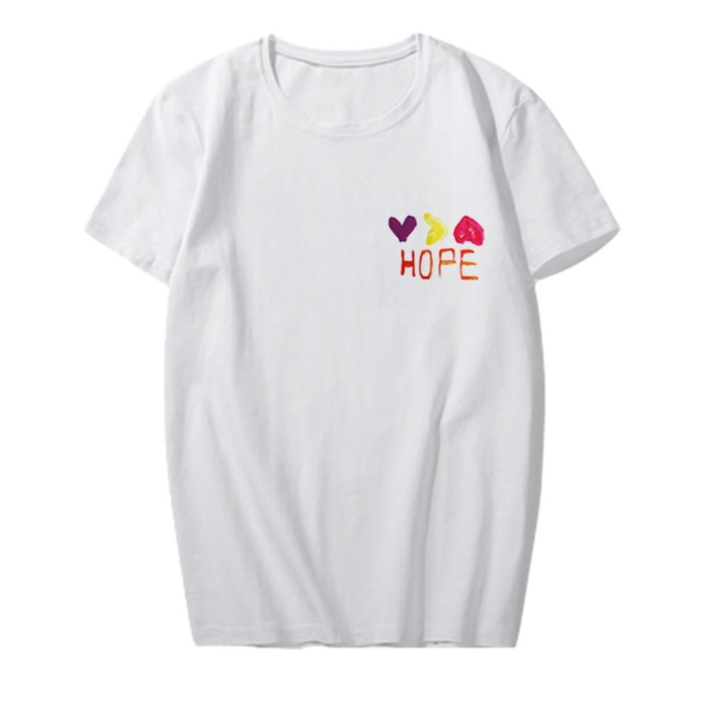 Graffiti Bts Kpop Baumwoll-T-Shirt Suga Jimin V Grafik-Shirt Unisex Paar-Tee S