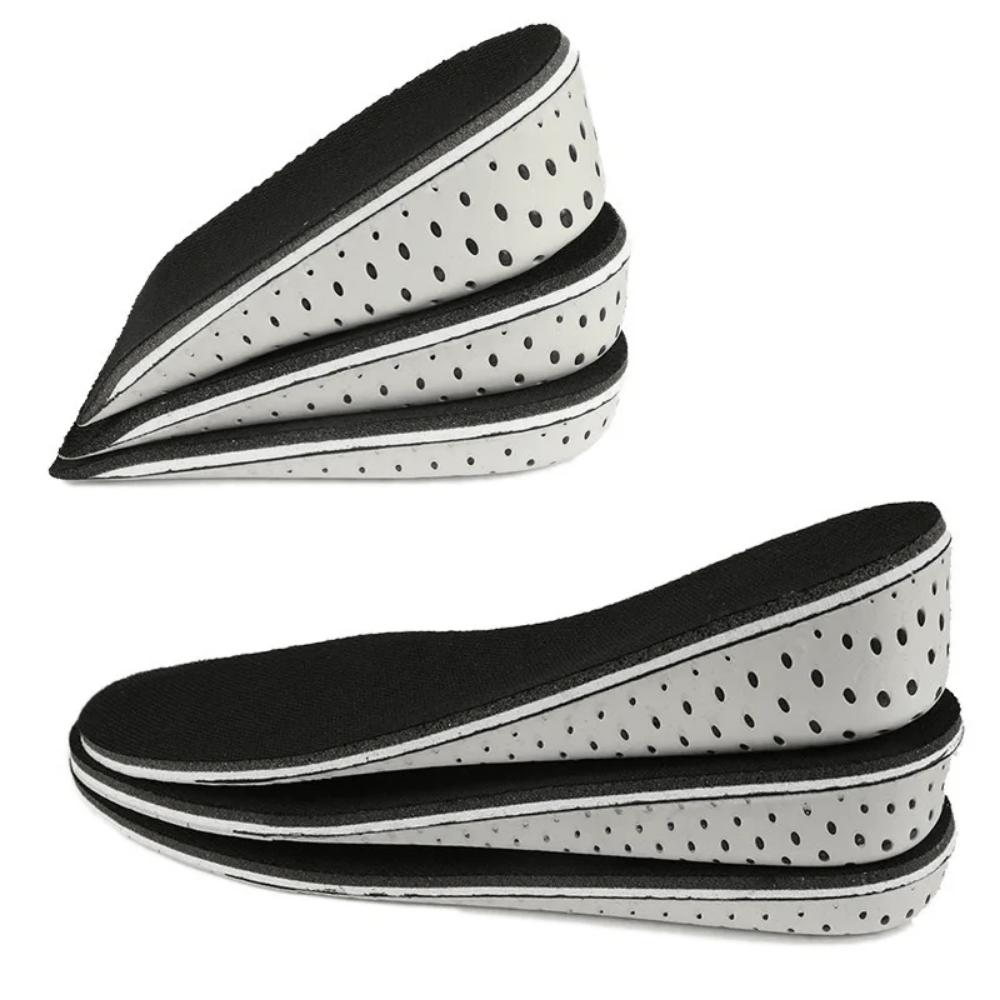 Hard Breathable Memory Foam Height Increase Insole Heel Lifting Inserts Shoe Lifts Shoe Pads Elevator Insoles for Unisex