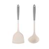 4/3Pcs High Temperature Resistant Silicone Spatula Cooking Set Spatula Soup Spoon  Kitchen Supplies