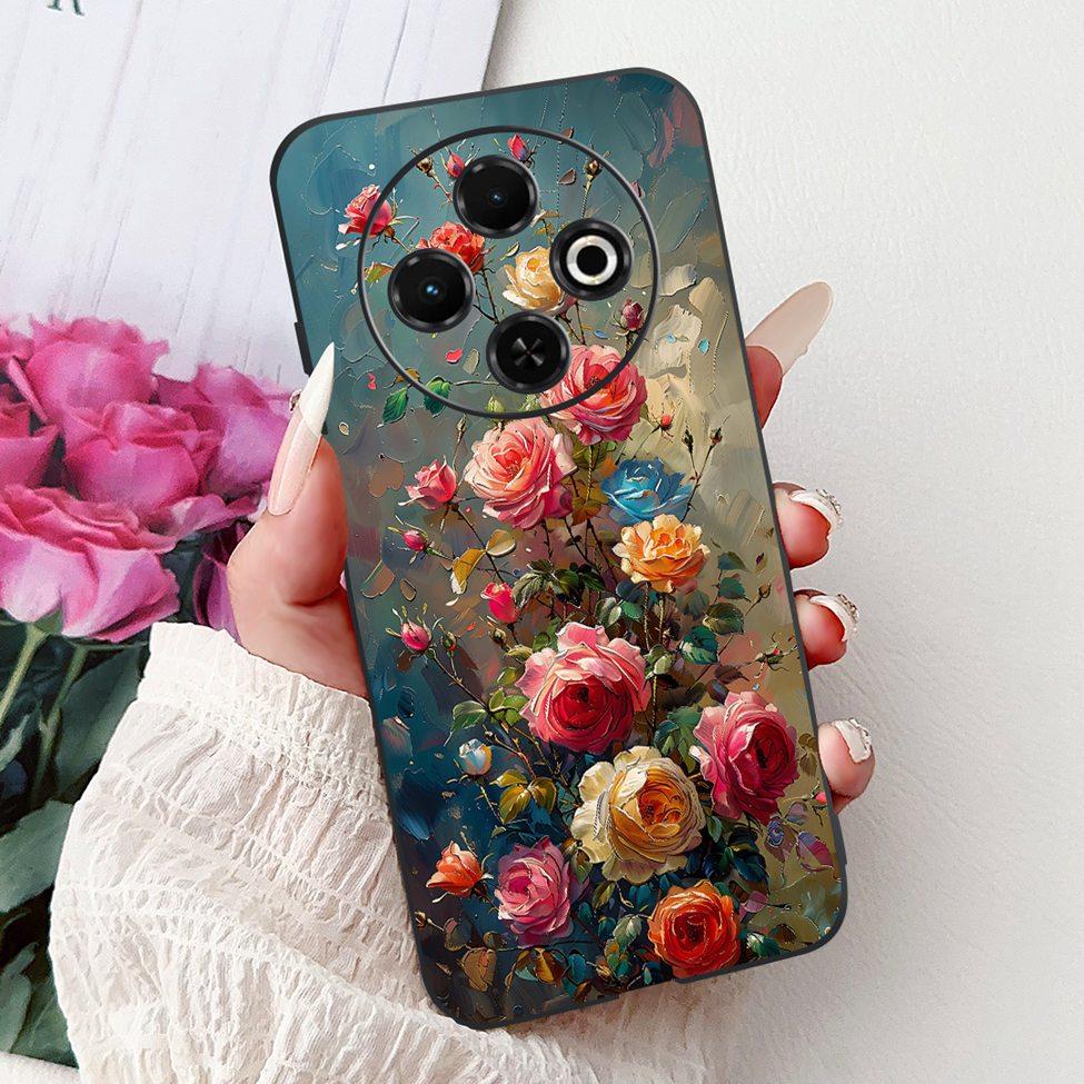 For Tecno Spark 30C 4G kl5 kl5n 5G KL8H Back Cover For Tecno Spark 30C Case Fashion Luxury Silicone Cute Cat Shockproof Painted