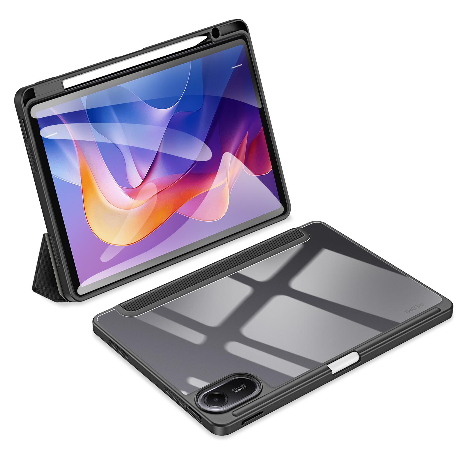 

Чехол для Xiaomi Redmi Pad 2 DUX DUCIS Серия TOBY Трехскладная подставка Кожаный чехол для планшета из ПУ Black