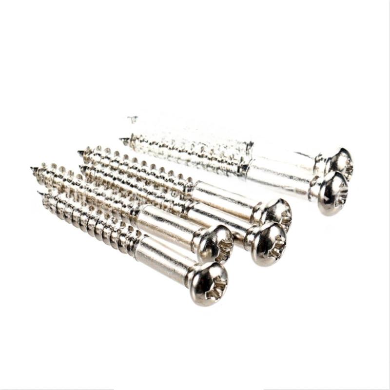 12pack Anti Rusts Guitar Bridge Screw Stainless Steel Guitar String Lock Screws for Quick Installation