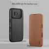 NILLKIN Qin Pro Series for iPhone 17 Case with Card Slots Leather Phone Cover