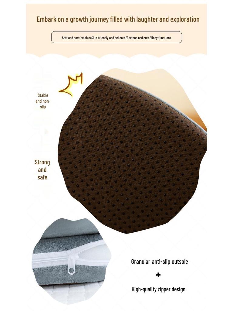 Sofá Bebê Anti-Queda: Assento de Treino Macio para 4-12 Meses