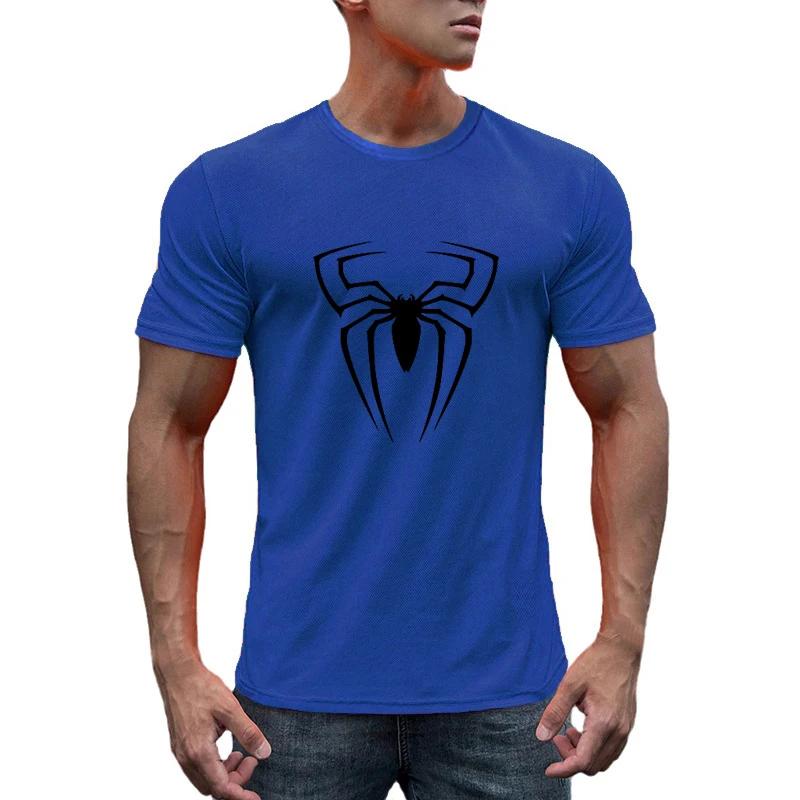 Sommer Herren Atmungsaktives Mesh Schnelltrocknend Locker Kurzarm T-Shirt Mode Bedruckt Lässig Joggen Fitnessstudio Bodybuilding Sporttop