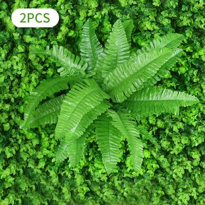 Artificial Plants Wall Decoration Outdoor Hanging Plastic Faux Green Leaf Background Wedding Decor