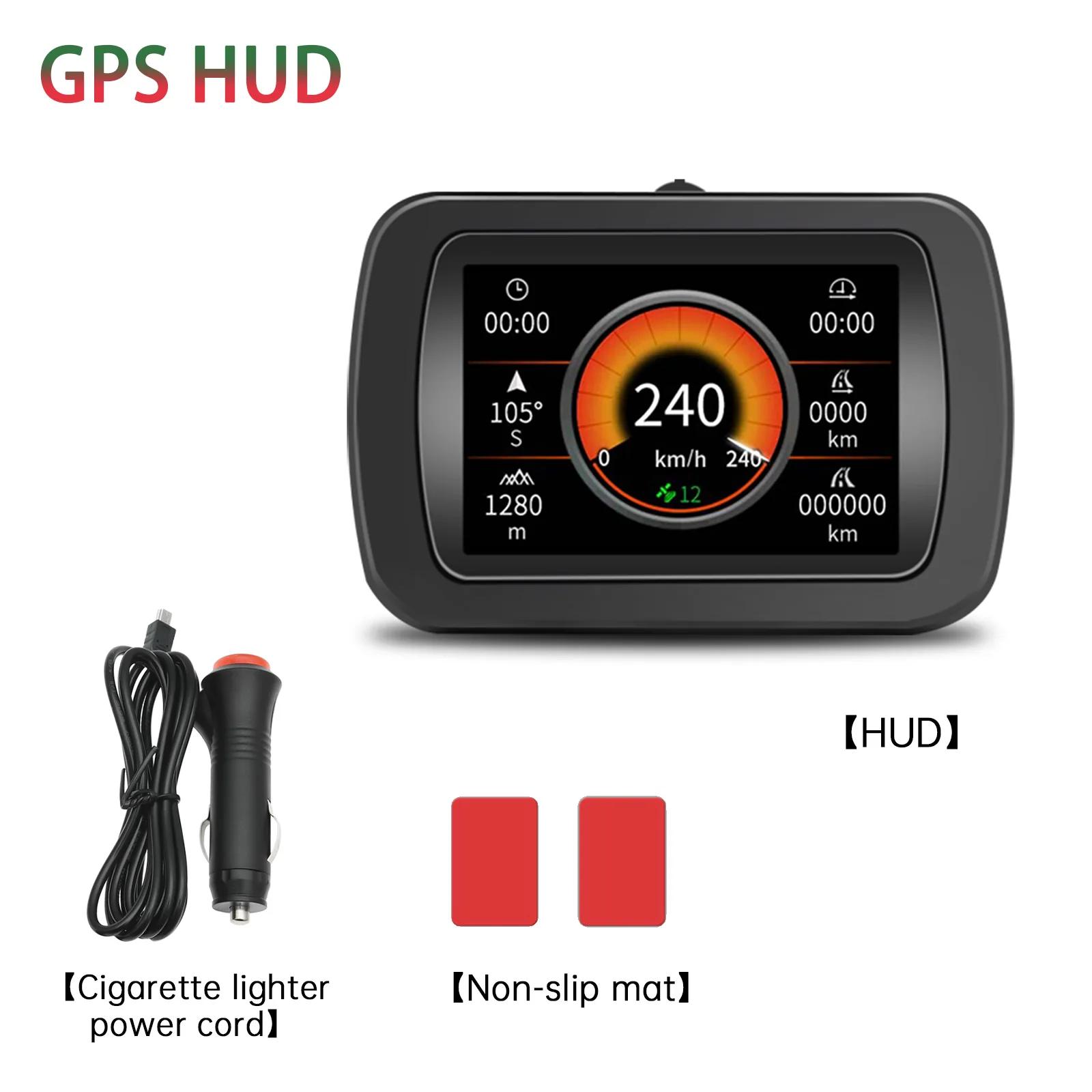 A65 Car GPS Digital Inclinemeter Off-road for HUD Head Up Display Multifunction Speedometer Roll Angle Altitude Mileage Compass GPS