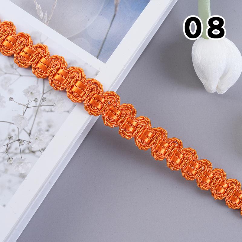12 Meter Braided Lace Trim Fabric Fringe 1.5cm Width Lace Ribbon Apparel Curtain Diy Sewing Accessories Upholstery Decor Crafts