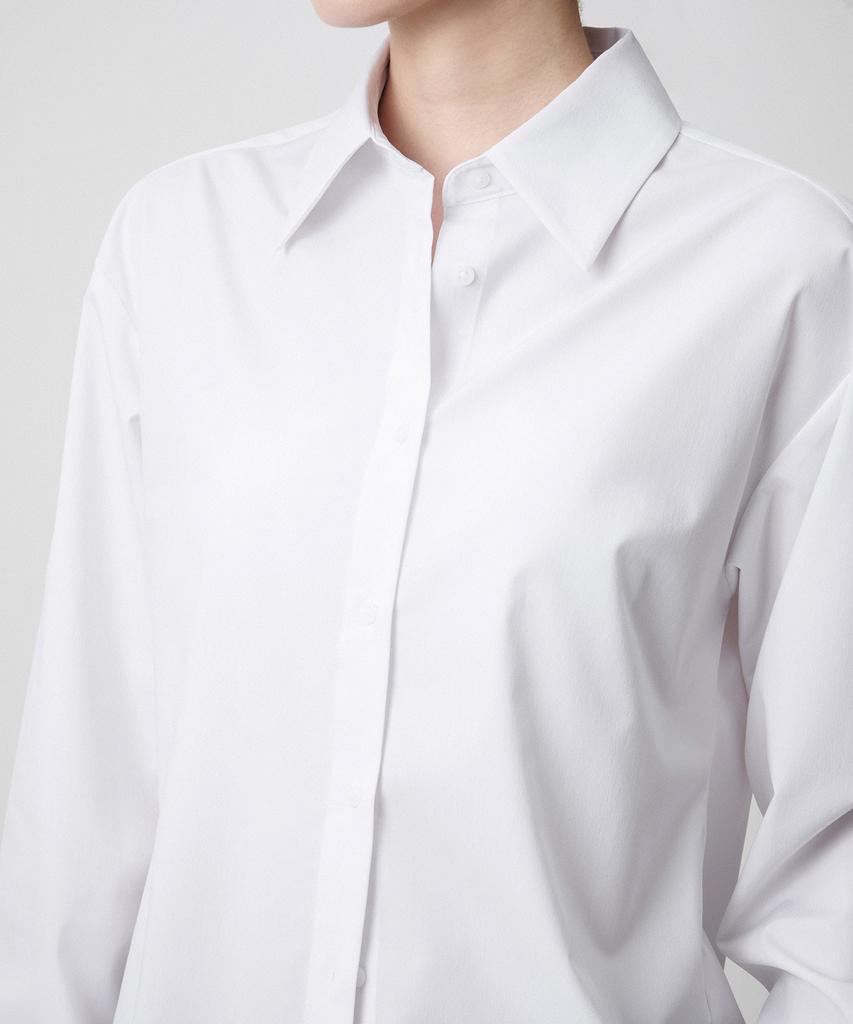 MUSINSA STANDARD WOMAN Wrinkle-Free Shirt [White]