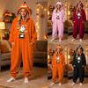 Couples Halloween Matching Flannel Jumpsuit Costume for Men and Women