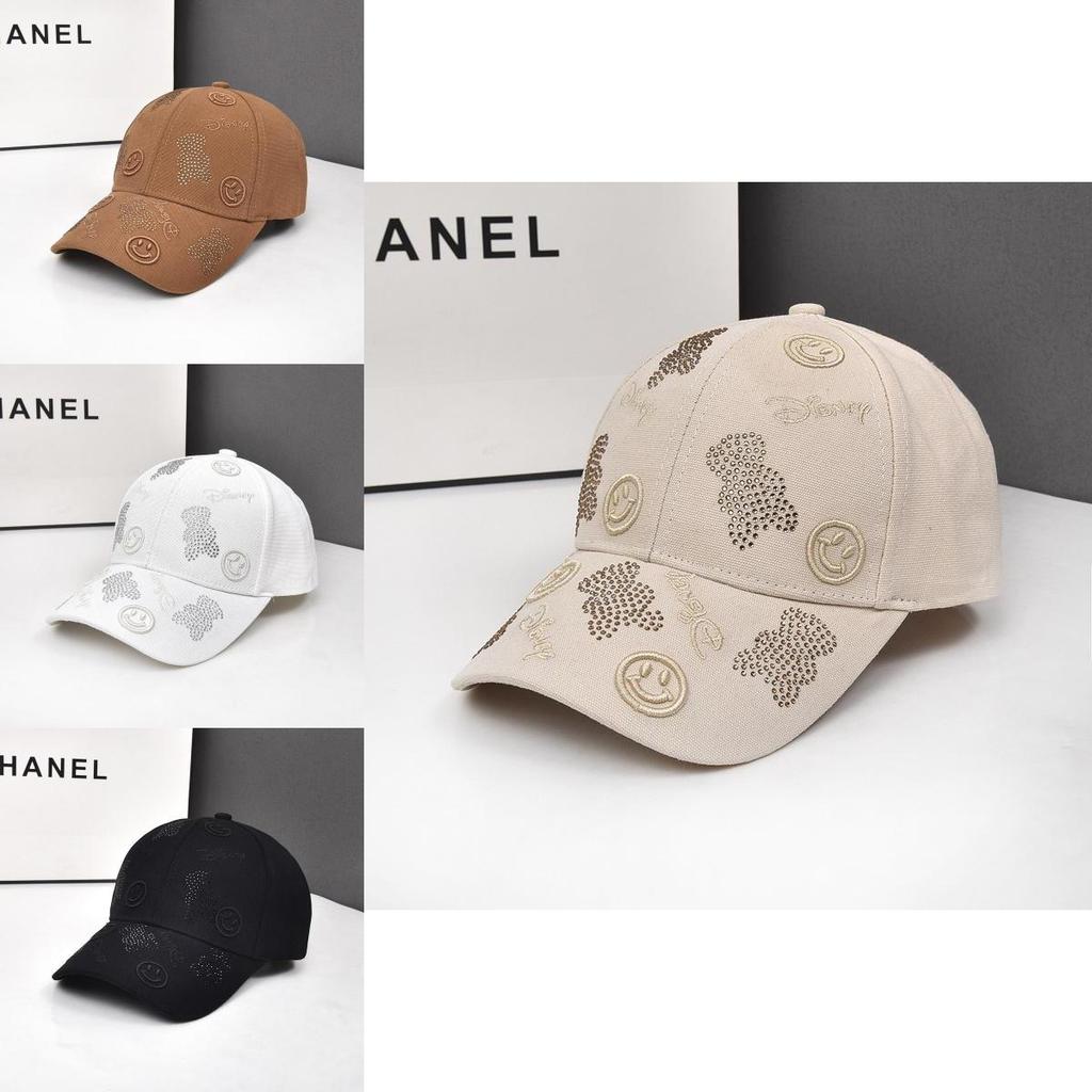 Trendy Women's Korean Ins Smiley Face Bear Cap With Breathable Cotton Fabric For Summer And Winter