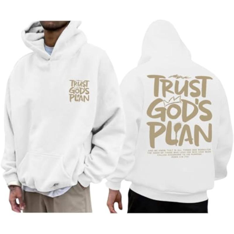 Christian Hoodies for Men Jesus Hoodie Religious God Sweatshirts Faith Bible Verse Sweatshirt Inspirational Pullover