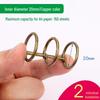 Six-Hole Metal Binder Rings - Multi-Hole Loose Leaf Binding Clip