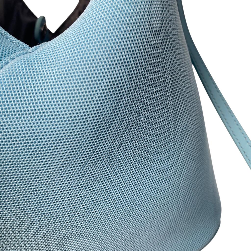 Used Maison MargielaShoulder Bag Blue canvas/leather Women