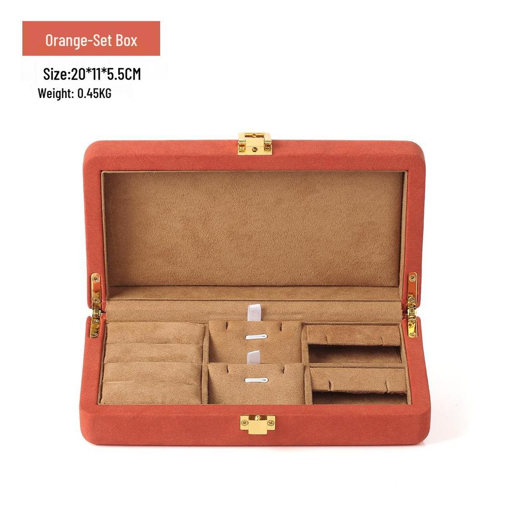 Elegant Jewelry Storage Box with Microfiber Lining for Rings, Bracelets, and Necklaces