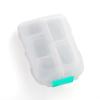 Portable Weekly Pill Organizer Box with 8 Compartments for 3x Daily Medication