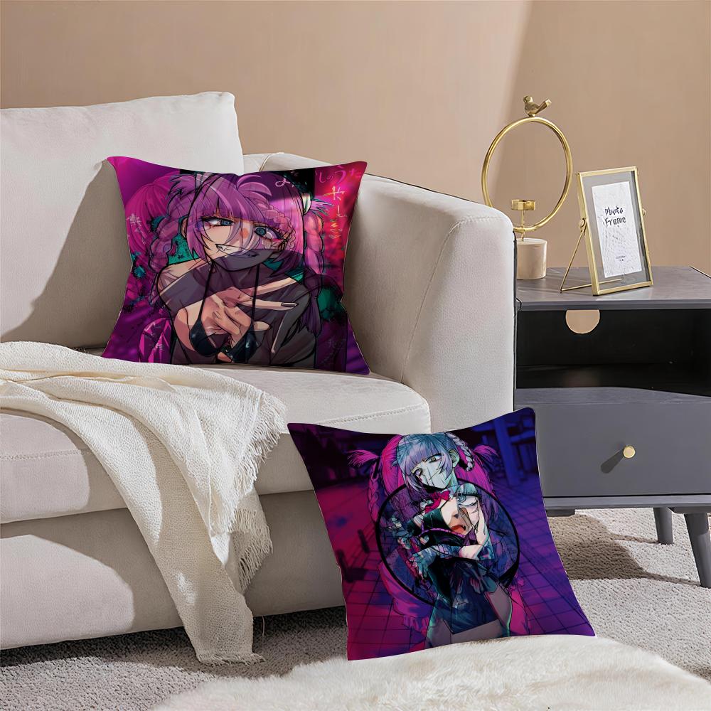C-Call Of The Night Anime N-Nanazuna Nanakusa Pillow Case Sofa Living Room Bedroom Headboard Backrest Cushion Square Cushion