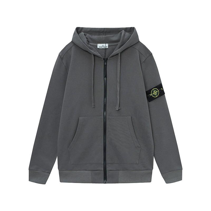 Classic Monkey Island Stone Hooded Zip-Up