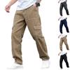 Men's Baggy Pants Casual Wide Leg Cargo Pants Elastic Waist Designer Streetwear Trousers