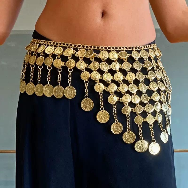 Meier Waist Chain Bohemia Style Coin Waist Chain Women's Fashion Belly Dance Belt