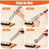5 Pairs Kid Adult Training Chopsticks Trainers for Beginners, Reble Training Chopsticks Helpers, Beginners Trainings Chopstick Helpers Set, Non