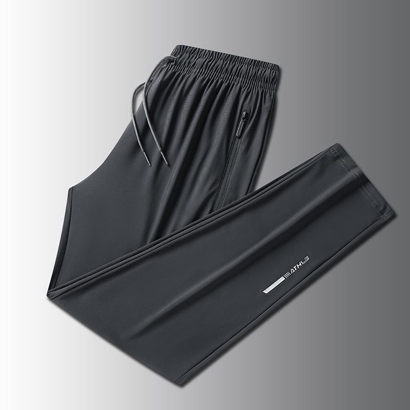 Quick-Dry Ice Silk Summer Casual Pants - Versatile & Trendy Sportswear