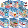 Adorable Cartoon Santa Claus Interactive Puzzle Diy Face Stickers For Kids Fun