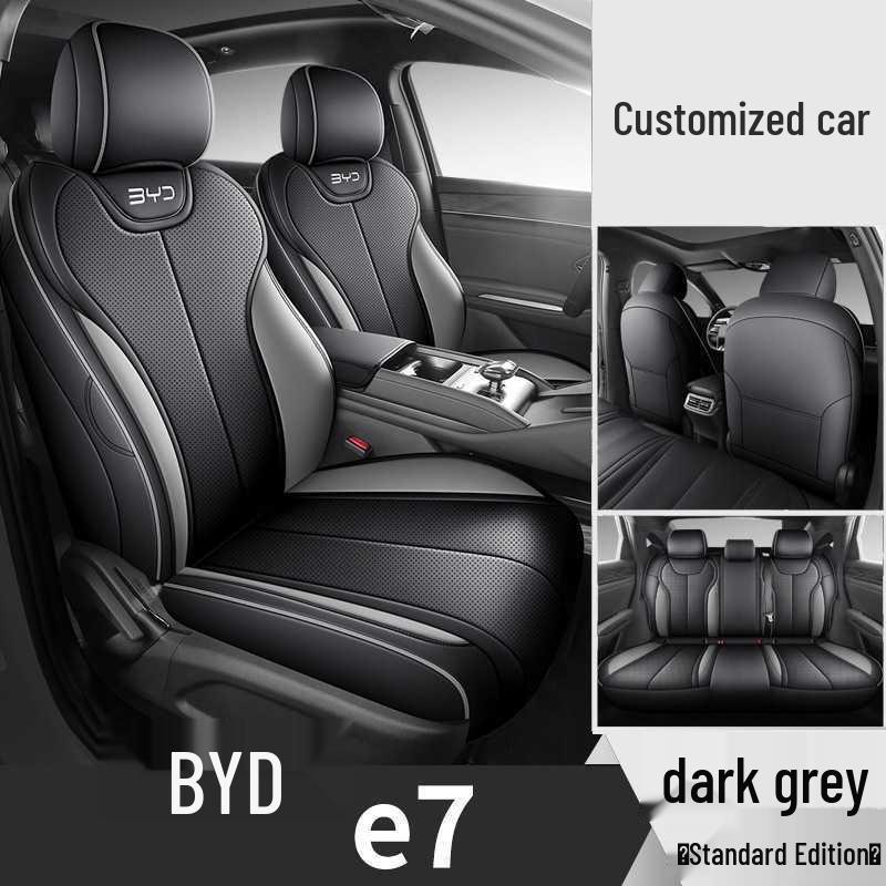 2026 BYD E7 Car Seat Cover - Perforated Leather, Breathable, Full Coverage, All-Season Cushion
