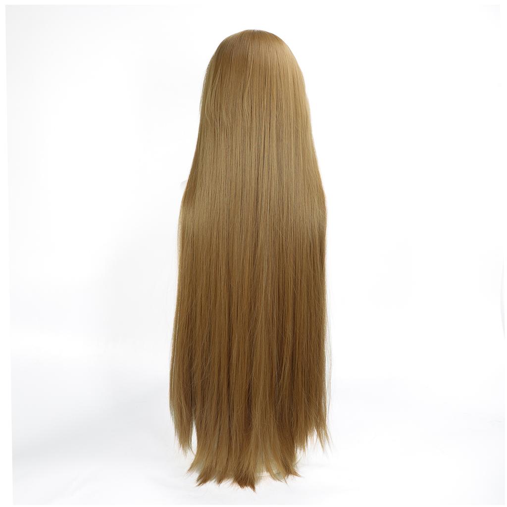 Parrucca Cosplay Lunga Dritta 100CM Multicolore Rosa Biondo Nero Parrucca Costume Anime Parrucca Cos Sintetica Universale Parrucca per Uso Quotidiano Feste