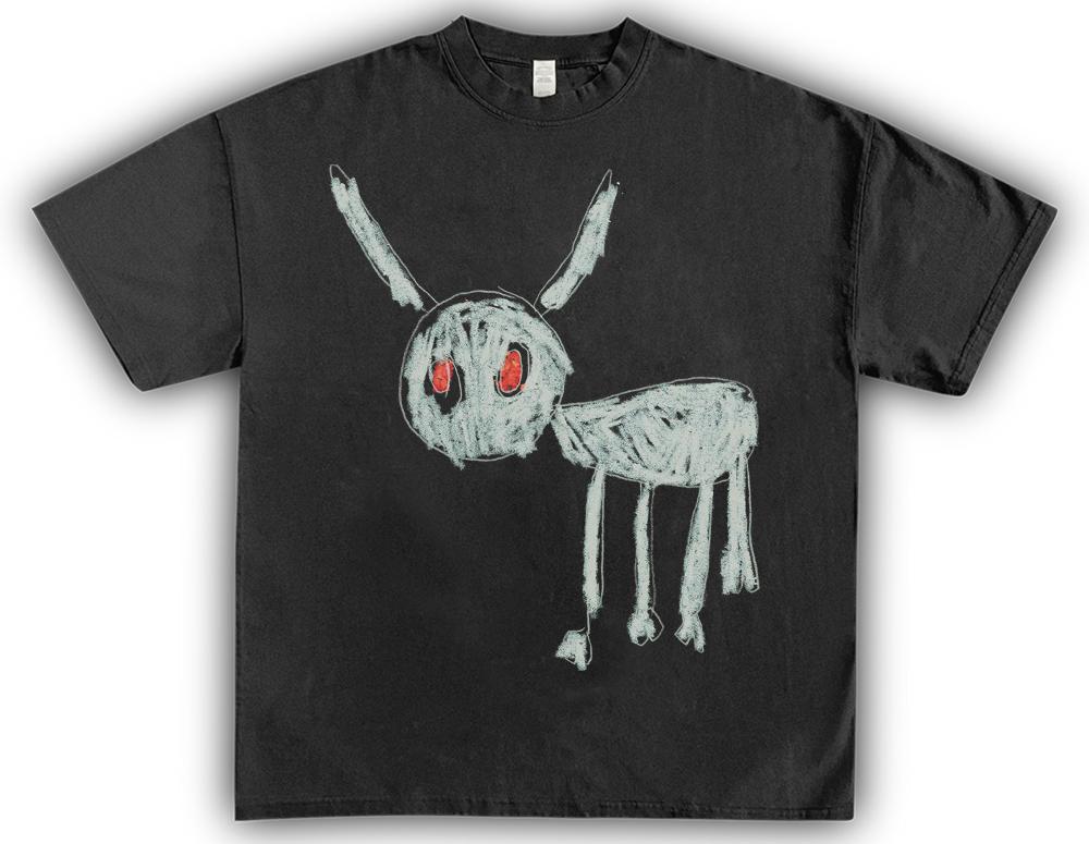 

2025 Футболки Homage Дрейк Хип-хоп Исполнитель Американский Винтаж Принт Фигуры Уличные Мужские и Женские Футболки с Коротким Рукавом M