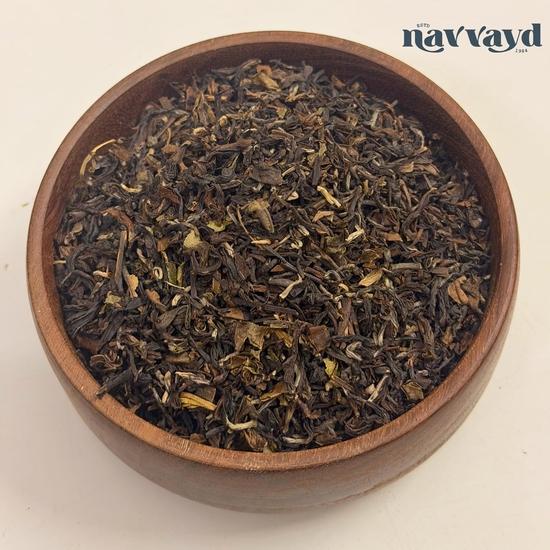 Navvayd Ceai Lopchu Golden Orange Pekoe Darjeeling (15 pliculețe de ceai) Cu aromă autentică de mosc și gust afumat | Ceai din frunze vrac