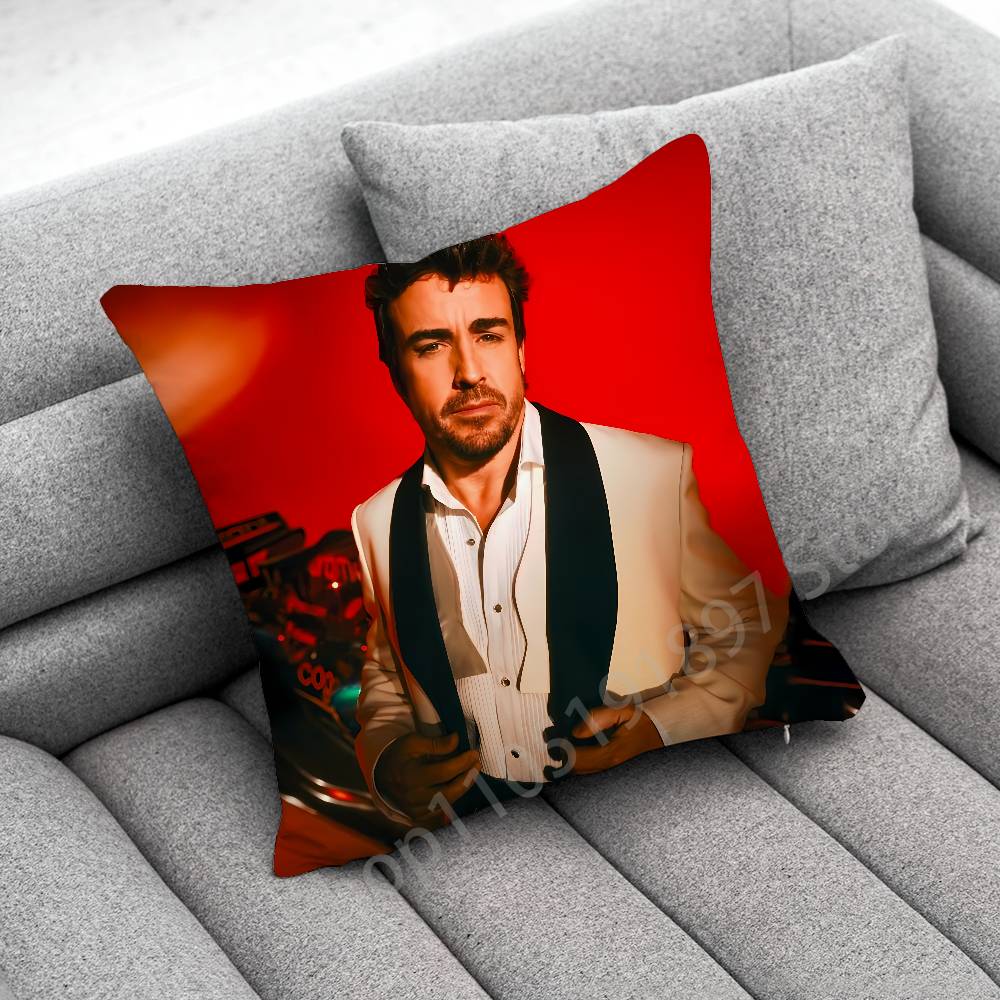 F-Fernando A-Alonso Throw Pillow Case For 45x45cm 40x40cm 55x55cm 50x50cm 30x30cm Square Car Pillowcase Shell