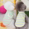 Stretch Striped Pet Cat Small Puppy Teddy Pomeranian Dog Clothes Spring Autumn Summer Thin Pocket Vest
