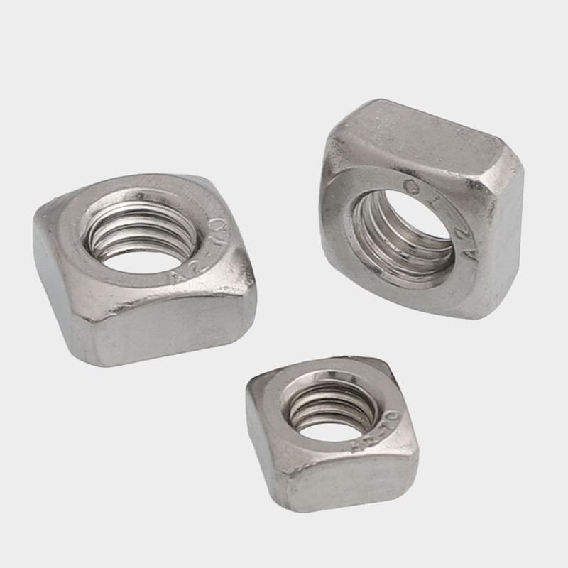 M3 M4 M5 M6 M8 M10 M12 304 Stainless Steel Square Nuts Stainless Steel Square Nut
