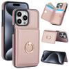 Wallet Case with Card Holder, 360° Rotation Ring Kickstand Magnetic Clasp for iPhone 16 15 14 13 12 11 Pro Max SE 2025 XR XS Max