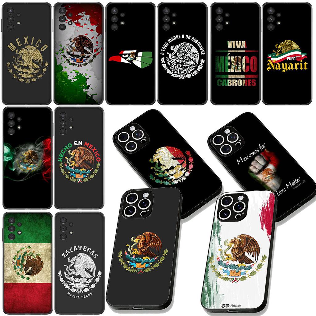Mexico M-Mexicans Flag Phone Cover for Samsung Galaxy S22 S21 S20 FE Ultra Plus A35 A36 A37 A33 A34 A04 A71 Protective Case