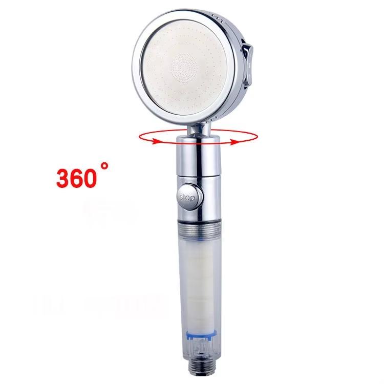 ZHIYAN Rainfall High Pressure Water Saving Chrome Handheld Shower Head Spa Shower Head for Hotel Bathroom Project