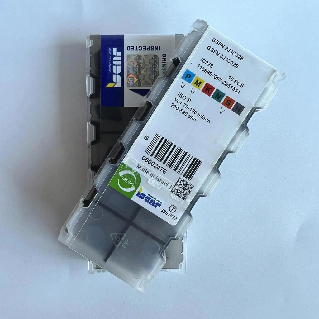 ISCAR / GSFN3J IC328 /Industrial indexable Carbide Inserts 10 PCS