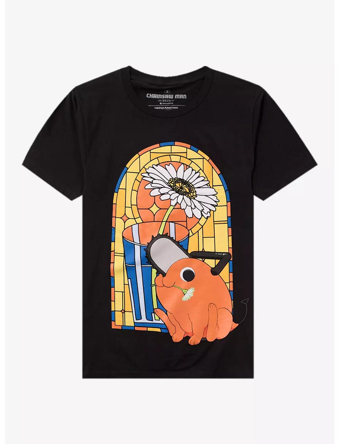 chainsaw man anime T Shirt Mens Womens Tees Top, pochita , chainsaw devil, cartoon manga lot XL