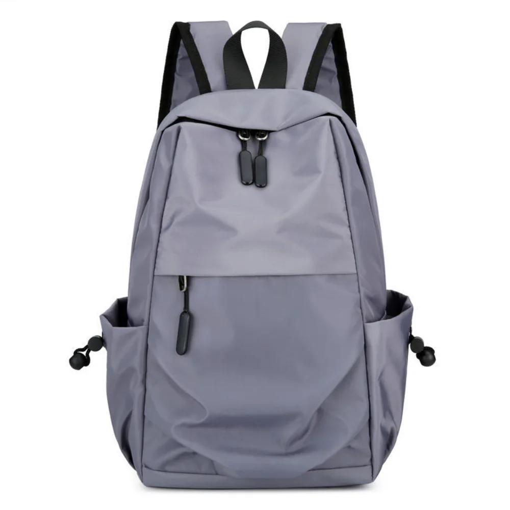 Fashion Large Capacity Unisex Backpack Wear Resistant Watertight Work Commuting Travel Solid Color Simple Elegant Multifunction
