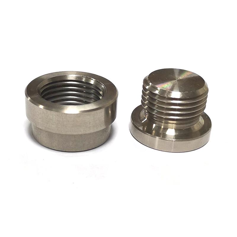 M18x1.5 SS304 Stainless Steel O2 Sensor Bung Plug Kit for Exhaust Welding Lambda Sensor Nut and Hex Cap Universal Fit