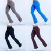 Yoga Micro-Schlaghosen für Damen aus Nylon-Stoff Weiter Bein Dehnbar Sportbekleidung zum Laufen und Fitness