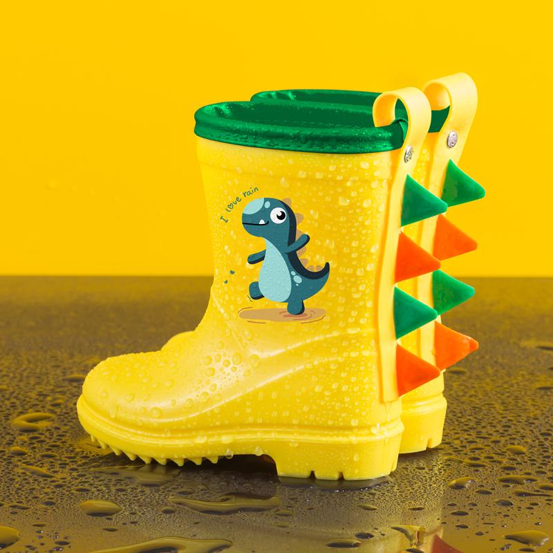 Custom Children's Rain Boots, Cute Cartoon Rain Shoes, Suitable for Boys, Essential for Beach Water Play