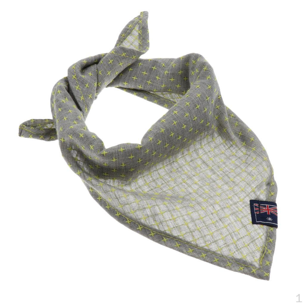 Triangle Scarf Saliva Towel Neckerchief Triangular Smoky gray