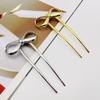 Headpiece Bowkont Hair Stick Vintage U-shaped Headwear Unique Metal Bow Hairpin  Hair Accessory