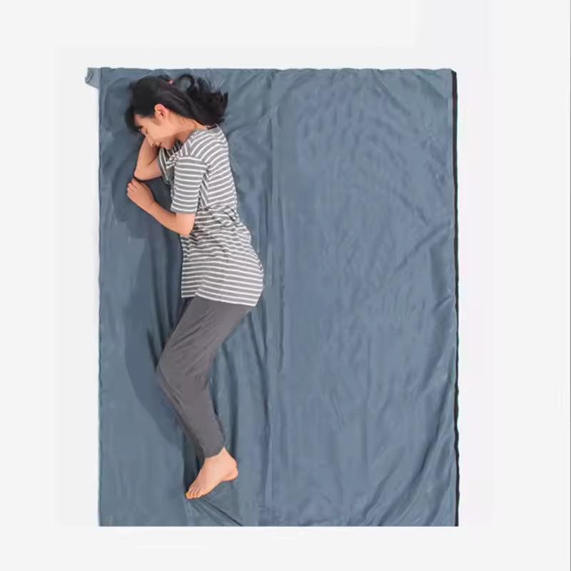 Outdoor camping, tourism, mountain climbing, adult sleeping bag, mini portable nylon cotton, machine washable, multi splicing